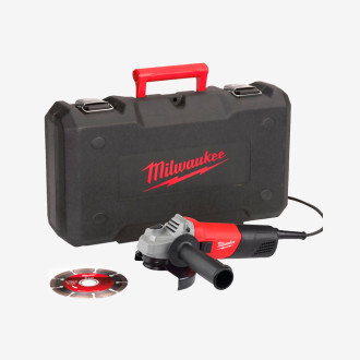 Шлифмашина угловая MILWAUKEE, AG 800-115 ED-SET, 800Вт, Ø115мм (+ алмазный диск)