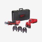 Обжимник гидравлический аккумуляторный для труб MILWAUKEE, M12 HPT-202C V-SET2