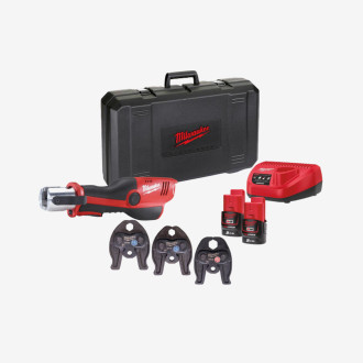 Обжимник гидравлический аккумуляторный для труб MILWAUKEE, M12 HPT-202C V-SET2