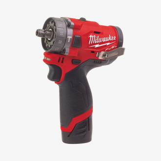 Дриль-шурупокрут з ударом акумуляторний MILWAUKEE, M12 FPDX-202X, 37Нм, (+ заряд.пристрій, 2 акум.Х 2Аг, патрон FIXTEC, кейс)