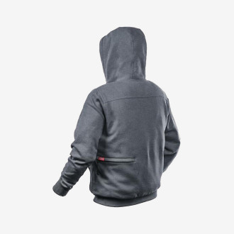 Куртка (толстовка) с электроподогревом аккумуляторная MILWAUKEE, M12 HH GREY3-0 (XL), серая