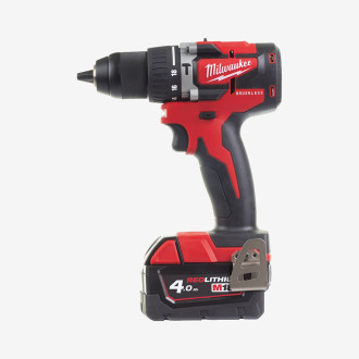 Дриль-шурупокрут з ударом акумуляторний MILWAUKEE, M18 CBLPD-402C, 60Нм, (+заряд.пристрій, 2акум.Х 4А/г, кейс)