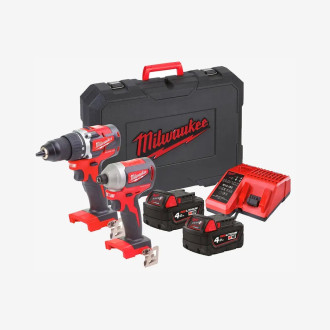 Набор инструментов аккумуляторных MILWAUKEE, M18 CBLPP2B-402C
