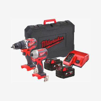 Набор инструментов аккумуляторных MILWAUKEE, M18 CBLPP2B-502C