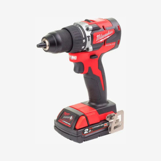 Дриль-шурупокрут з ударом акумулят. MILWAUKEE, M18 CBLPD-422C, 60Нм(+зар.пр.,1ак.Х4Аг,1ак.Х2Аг,кейс