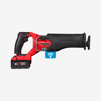 Пила шабельна акумуляторна MILWAUKEE, M18 ONEFSZ-502X (+зар.пр., 2 акум.Х 5Аг, HDкейс)