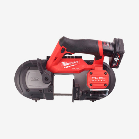 Пила стрічкова акумуляторна MILWAUKEE, M12 FBS64-402C (+зар.пр., 2 акум.Х 4Аг, кейс)