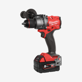 Дриль-шурупокрут з ударом акумуляторний MILWAUKEE, M18 FPD3-502X, 158Нм, (+ заряд.пристрій, 2 акум.Х 5Аг, HDкейс)