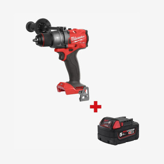 Дриль-шурупокрут акумуляторний MILWAUKEE, M18 FDD3-0X, 158Нм (HDкейс) (+акк., M18 B5 (5Aг))