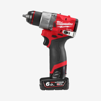 Дриль-шурупокрут акумуляторний MILWAUKEE, M12 FDD2-602X, 45Нм (+ заряд.пристрій, 2 акум.Х 6Аг, HDкейс)