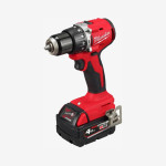 Дриль-шурупокрут з ударом акумуляторний MILWAUKEE, M18 BLPDRC-402C, 60Нм (+ заряд.пристрій, 2 акум.Х 4Аг, кейс)