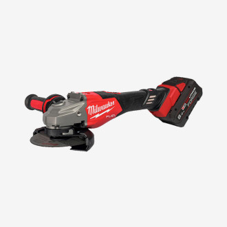 Шлифмашина угловая аккумуляторная MILWAUKEE, M18 FHSAG125XBDB2-802X, Ø125мм (+зарядное устройство, 2ак.Х 8Аг,HDкейс)
