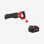 Пила сабельная аккумуляторная MILWAUKEE, M18 FSZ-0 (+акк., M18 B5 (5Aч))