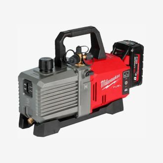 Насос вакуумний акумуляторний MILWAUKEE, M18 FVP5-801 з адаптором (+зар.пр., 1акум.Х 8Аг)