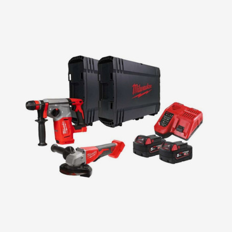 Набор инстр.аккум. MILWAUKEE, M18 BLPP2G-502X (BLHX, BLSAG125XPD, ЗУ, 2ак.Х5Аг, HDкейс)