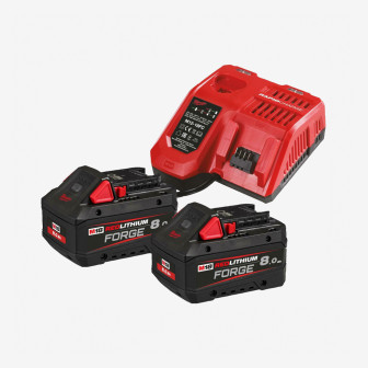 Енергокомплект MILWAUKEE, M18 FORGENRG-802 (+заряд.пристр. M12 - 18 FC, 2 акум.FORGE Х 8.0Аг)
