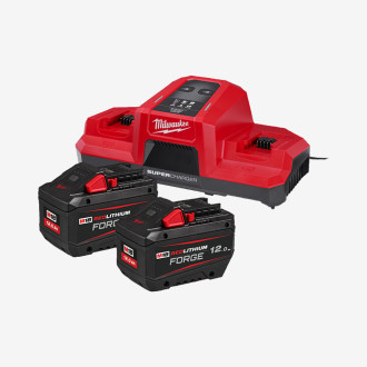 Энергокомплект MILWAUKEE, M18 FORGENRG-122 (+заряд.устр. M18 DBSC, 2 акум.FORGE Х 12Ач)