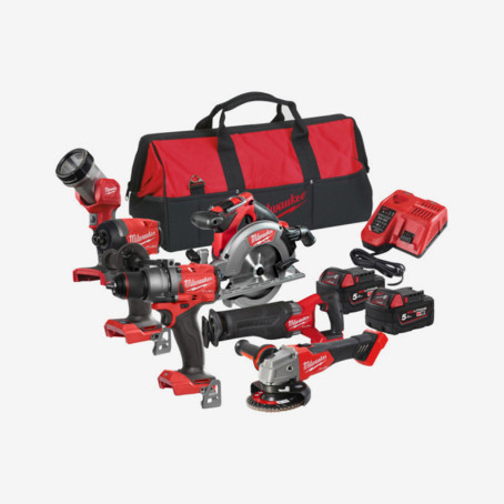 Набор инстр.аккум. MILWAUKEE, M18 FPP6G3-502B (FPD3,FID3,CCS55,FSZ,FSAG125X,TLED,ЗУ,2ак.Х5Ач,сумка)