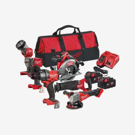 Набор инстр.аккум. MILWAUKEE, M18 FPP6G3-502B (FPD3,FIW2F12,FCS552,FSZ,FSAG125X,TLED,ЗУ,2ак.Х5Ач,сумка)