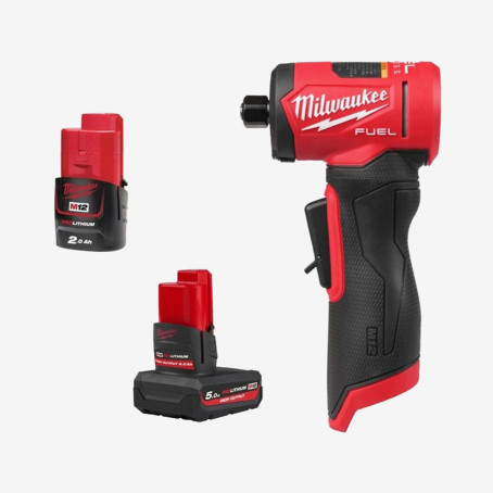 Шлифмашина угловая цанговая аккумуляторная MILWAUKEE M12 FDGA2-522B (ЗУ, 1акк. Х2Ач, 1акк. Х5Ач, сумка)