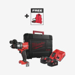 Аккумуляторная ударная дрель-шуруповерт MILWAUKEE M18 FPD3MC-502X, 158 Нм (ЗУ, 2 аккум. 5 Ач, HD кейс) + M18 ALIS-0 + жилет