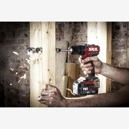 Дрель-шуруповерт аккумуляторная бесщеточная ударная, SKIL 3075 CA Compact + энергокомплект 3136 АА (аккумулятор 2.0 Ah, зарядное устройство) промо-комплект (CD1E3075CA+BC1E3136AA)