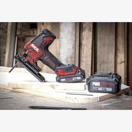 Пила лобзиковая бесщеточная аккумуляторная, SKIL 3440 CA Compact + энергокомплект 3110 АА (аккумулятор 2.5 Ah, зарядное устройство) промо-комплект (SW1E3440CA+BC1E3110AA)