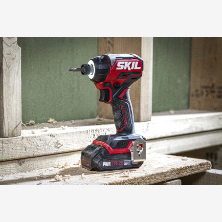 Винтовый аккумуляторный бесщеточный ударный, SKIL 3225 CA Compact + энергокомплект 3110 АА (акк. 2.5 Ah, зарядное устройство) промо-комплект (SD1E3225CA+BC1E3110AA)