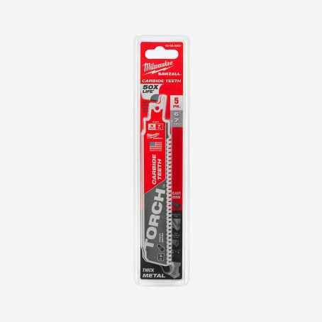 Полотно для сабельной пилы TORCH CARBIDE MILWAUKEE, 150/3.2мм, (5шт) Полотно для сабельной пилы TORCH CARBIDE MILWAUKEE, 150/3.2мм, (5шт)