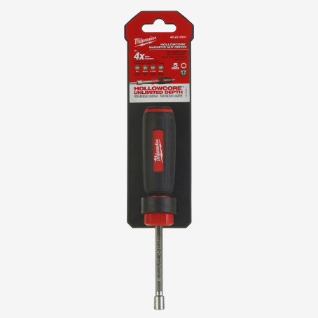 Викрутка магнітна HollowCore MILWAUKEE HEX 5мм, (чорний)