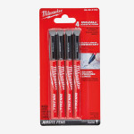 Набір ручек Fine Tip InkZAll MILWAUKEE, чорний, (4шт) Набір ручек Fine Tip InkZAll MILWAUKEE, чорний, (4шт)