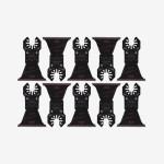 Полотно для мультитула Bi-Metal Ti OPEN-LOK™ MILWAUKEE, 64х40мм, (10шт), (мультиматериал)