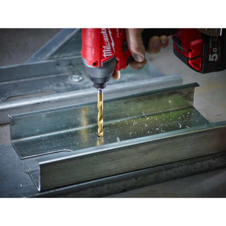 Сверло по металлу RedHEX HSS-G TiN MILWAUKEE, Ø9,0мм Сверло по металлу RedHEX HSS-G TiN MILWAUKEE, Ø9,0мм