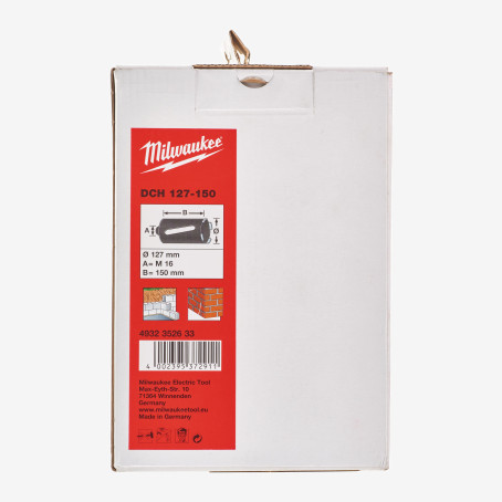 Коронка алмазная MILWAUKEE DCH 127х150мм