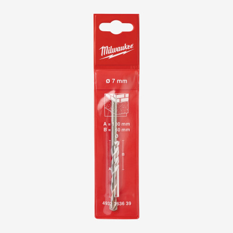 Сверло по бетону MILWAUKEE DIN 8039 Ø7x100