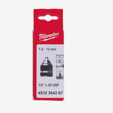 Патрон безключовий MILWAUKEE 1,5-13 1/2"х20