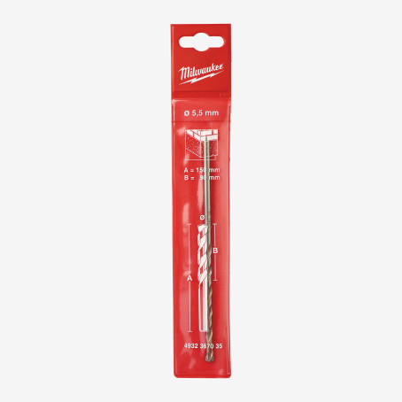 Сверло по бетону MILWAUKEE DIN 8039 Ø5,5x150 Сверло по бетону MILWAUKEE DIN 8039 Ø5,5x150