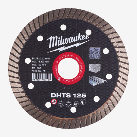 Диск алмазный MILWAUKEE DHTS 125, Ø125мм Диск алмазный MILWAUKEE DHTS 125, Ø125мм