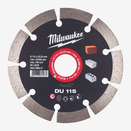 Диск алмазный MILWAUKEE DU 115, Ø125мм