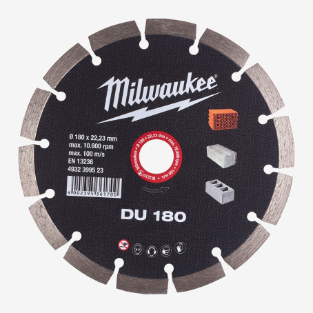 Диск алмазный MILWAUKEE DU 180, Ø180мм