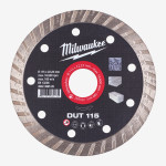 Диск алмазний MILWAUKEE DUT 115, Ø125мм