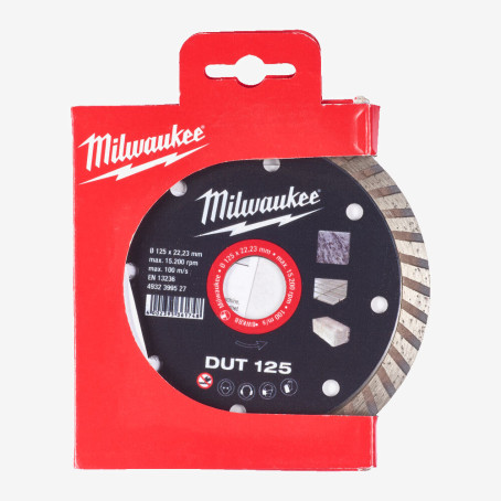 Диск алмазний MILWAUKEE DUT 125, Ø125мм Диск алмазний MILWAUKEE DUT 125, Ø125мм