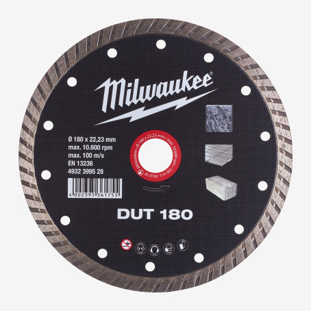 Диск алмазний MILWAUKEE DUT 180, Ø125мм Диск алмазний MILWAUKEE DUT 180, Ø125мм