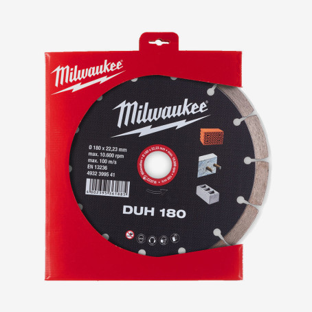 Диск алмазный MILWAUKEE DUH 180, Ø180мм