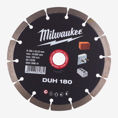 Диск алмазный MILWAUKEE DUH 180, Ø180мм