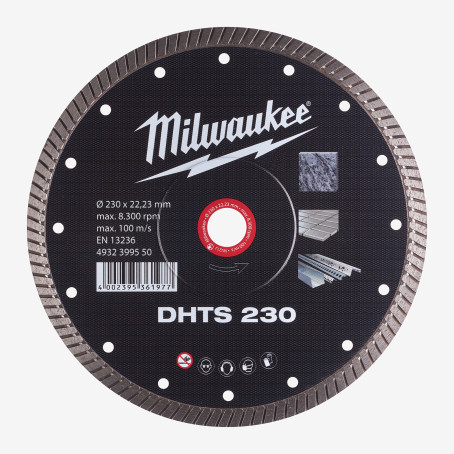 Диск алмазный MILWAUKEE DHTS 230, Ø230мм Диск алмазный MILWAUKEE DHTS 230, Ø230мм