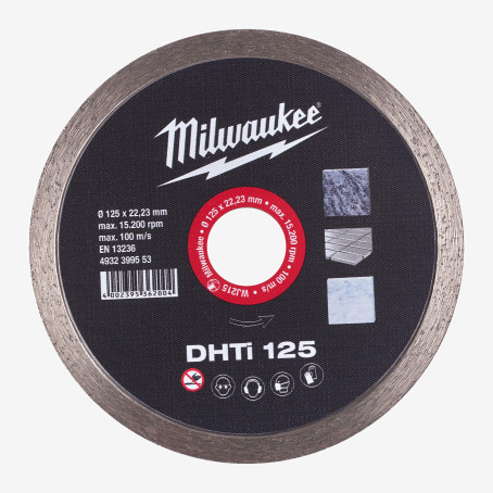 Диск алмазный MILWAUKEE DHTI 125, Ø125мм Диск алмазный MILWAUKEE DHTI 125, Ø125мм