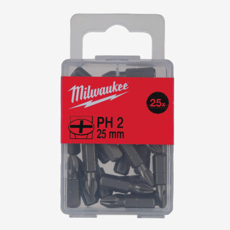 Біта MILWAUKEE, PH1, 25мм, (25шт)