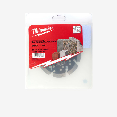 Диск алмазний Speedcross MILWAUKEE AUDD 115, Ø115мм Диск алмазний Speedcross MILWAUKEE AUDD 115, Ø115мм