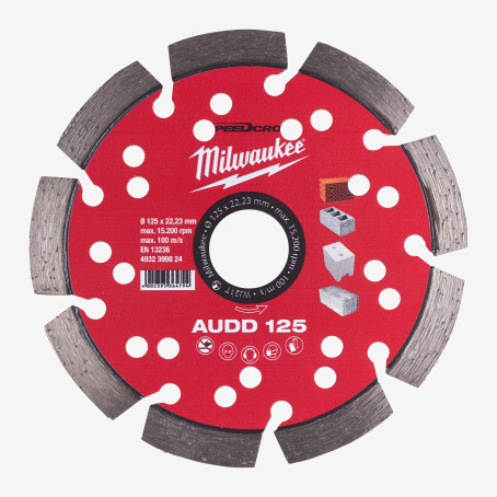Диск алмазный Speedcross MILWAUKEE AUDD 125, Ø125мм